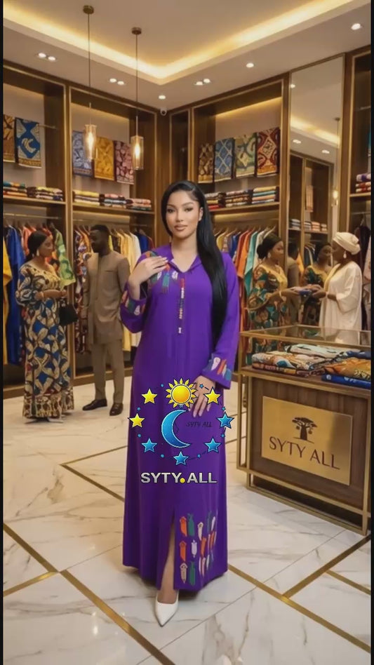 Djellabé Élégant Femme – Style Moderne | SYTY ALL